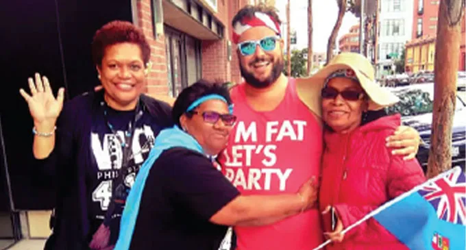 The late Wainikiti Waqa Bogidrau with her friend Vasiti Ritova