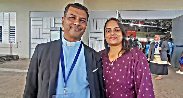 Rev Lal Mohammed with his wife