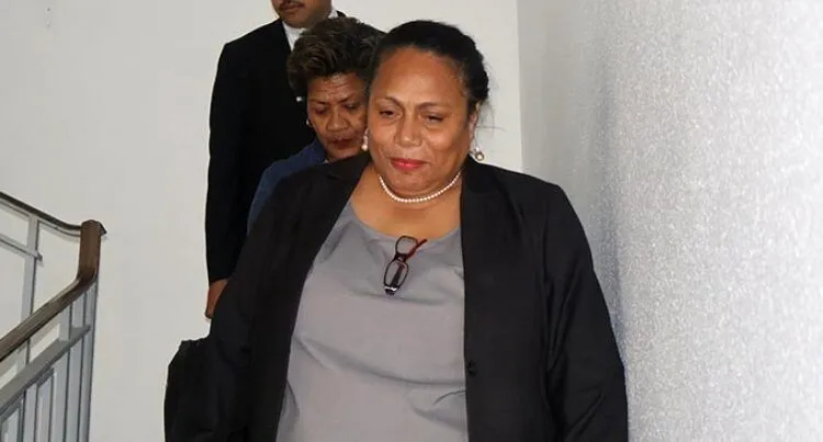 Former Fiji Independent Commissioner Against Corruption (FICAC) Commissioner Barbara Malimali in court on July 14, 2025. 