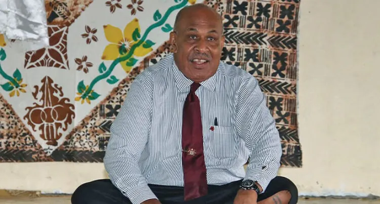 A photograph of the Minister for iTaukei Affairs Ifereimi Vasu.  