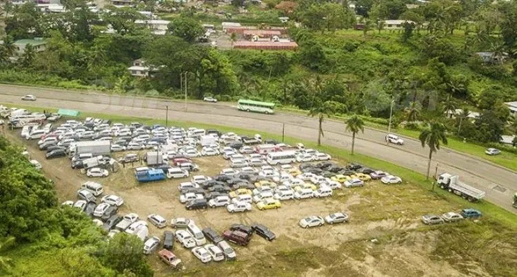 The Autoworld Trading Fiji Ltd yard in Samabula, Suva. 