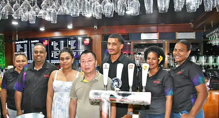 From left: Havana Night Club staff Leilani Lord, Sean Pillay, manager Rashvi Maharaj, owner Richard Du, Ilaisa Ebenezar, Leti Ramona and Torika Delilah.