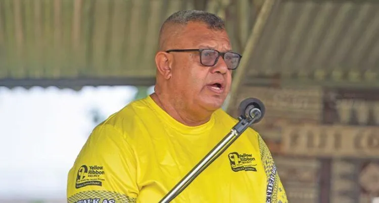 Fiji Corrections Service acting Commissioner, Sevuloni Naucukidi, in Nausori on July 19, 2025.