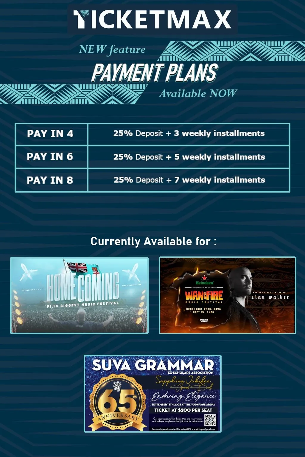 TicketMax payment plans