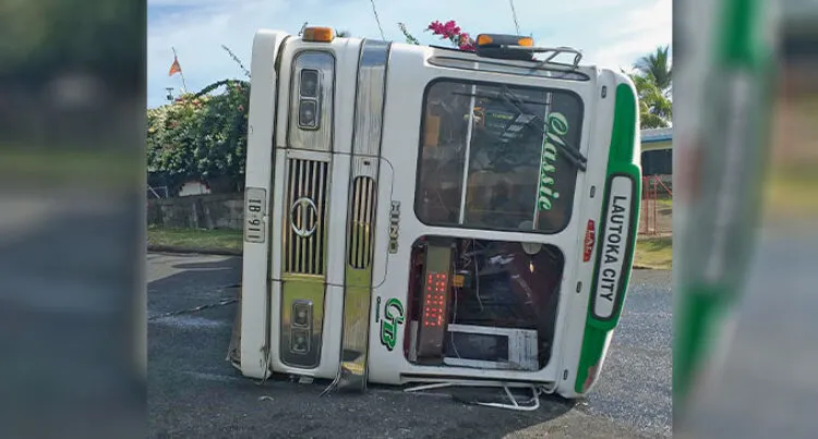 Bus Topples, Injured Students Rushed to Hospital